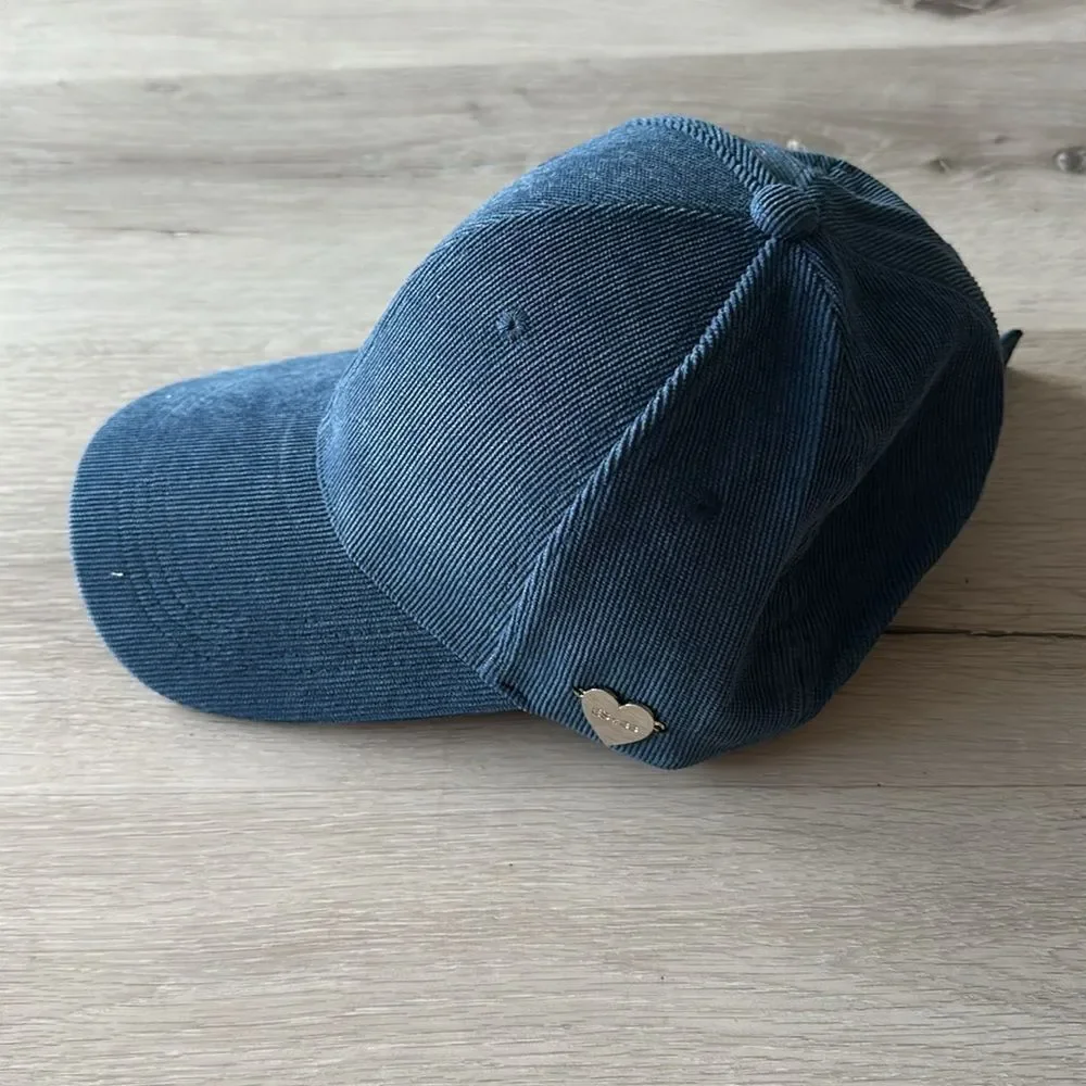 Best Beanies Corduroy Hat Blue OS NWT